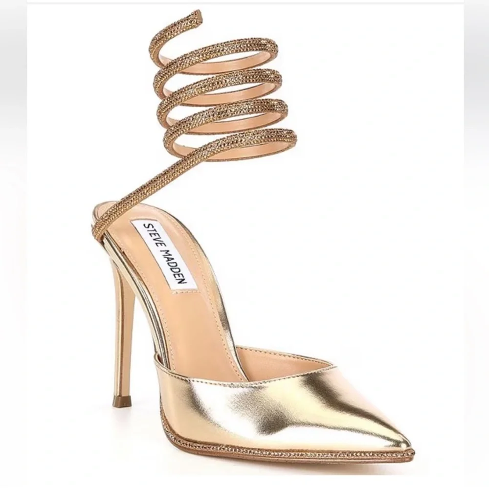 Steve Madden Emerson Metallic Rhinestone Dress Pumps - Picture 1 of 11